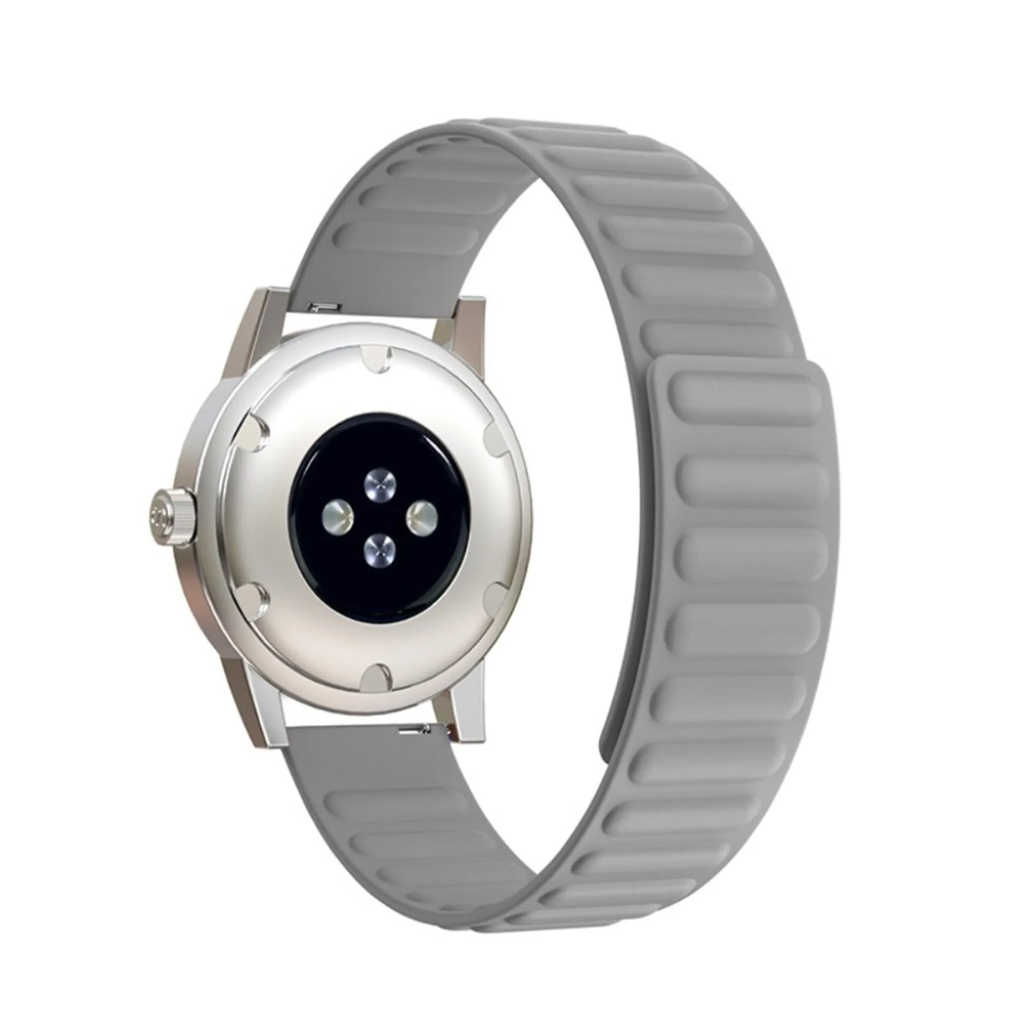 20mm Universal flexible silicone watch strap - Grey