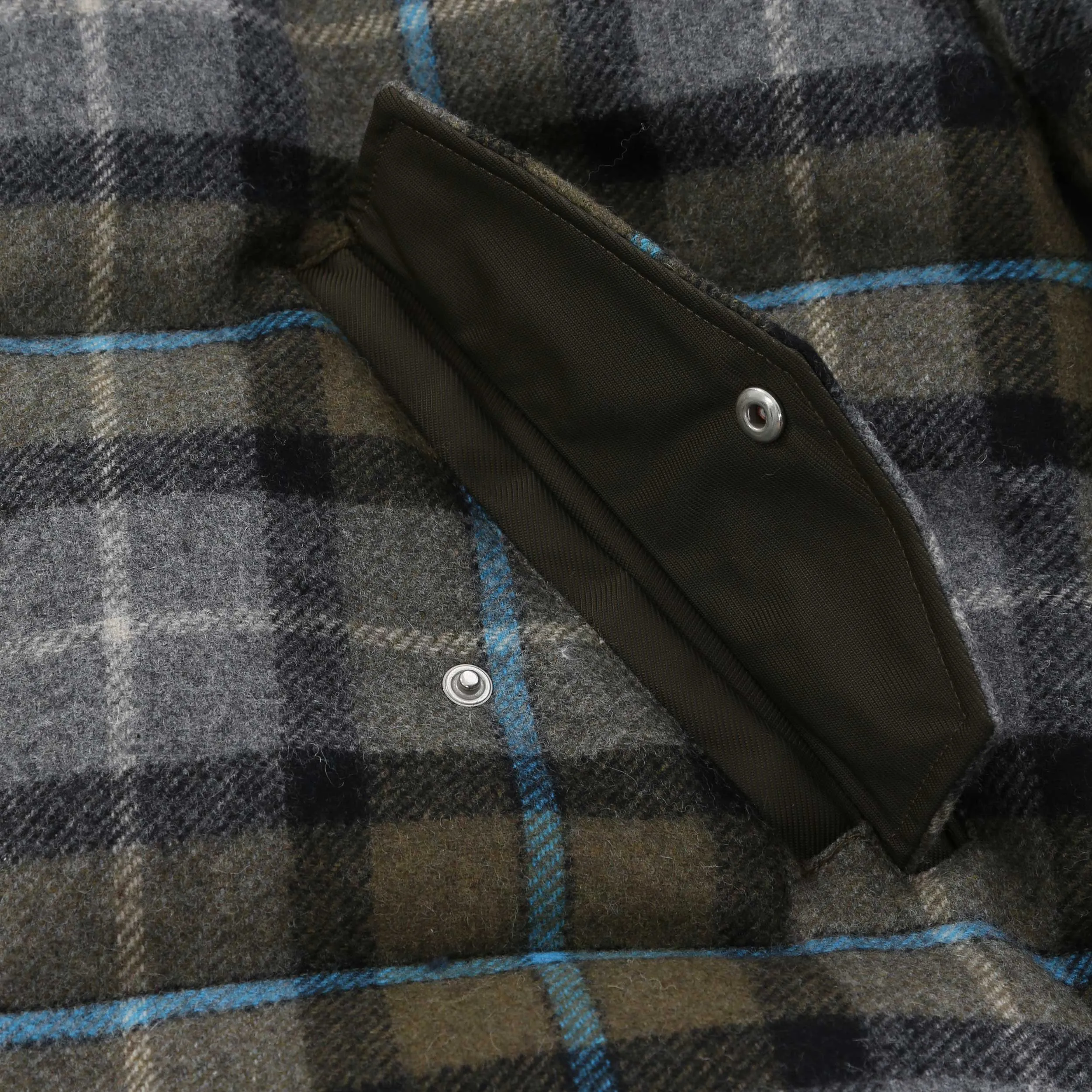 Stylish Mackage Sydney Plaid Jacket in Navy