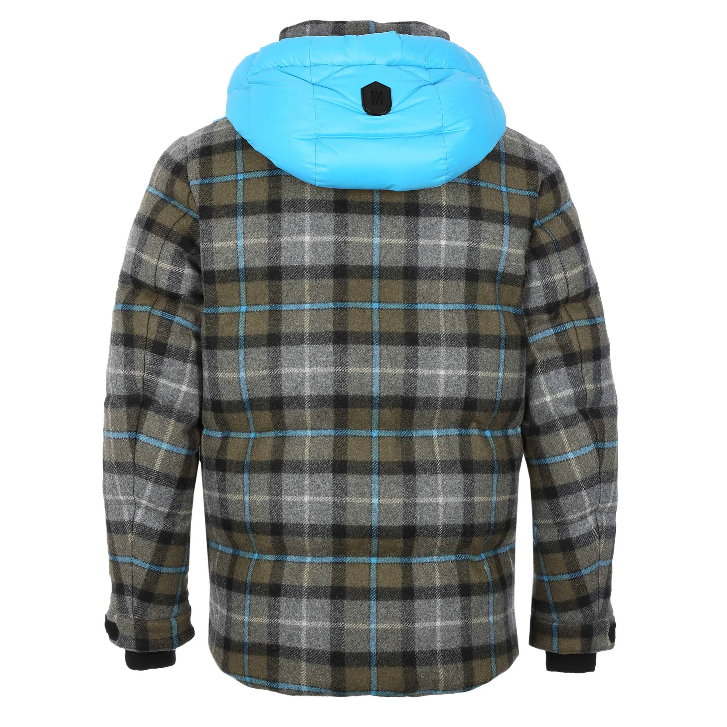 Stylish Mackage Sydney Plaid Jacket in Navy
