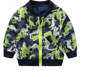 Multi Green Dino Jacket