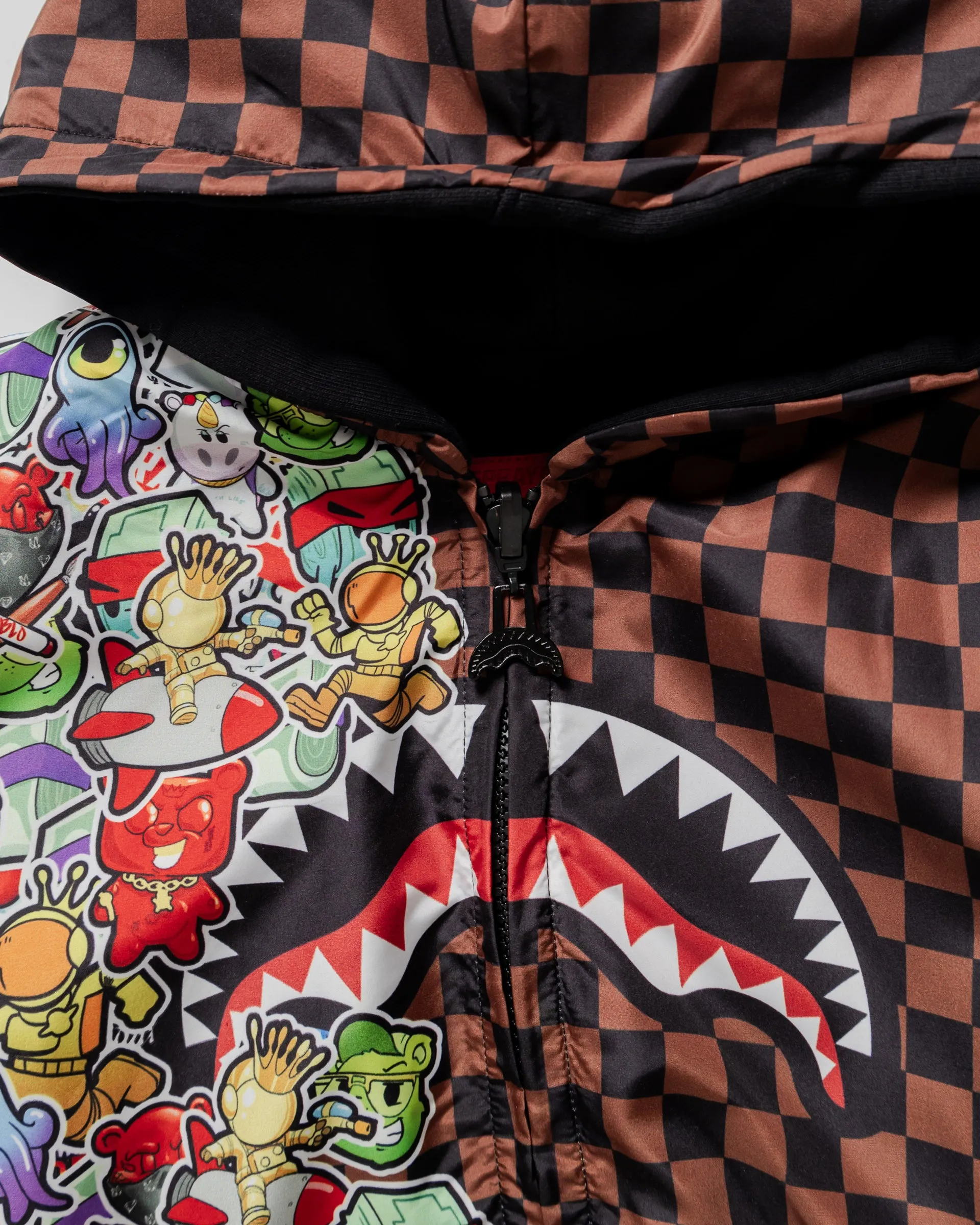 Sticker Bomb Cotton Nylon Double Jkt