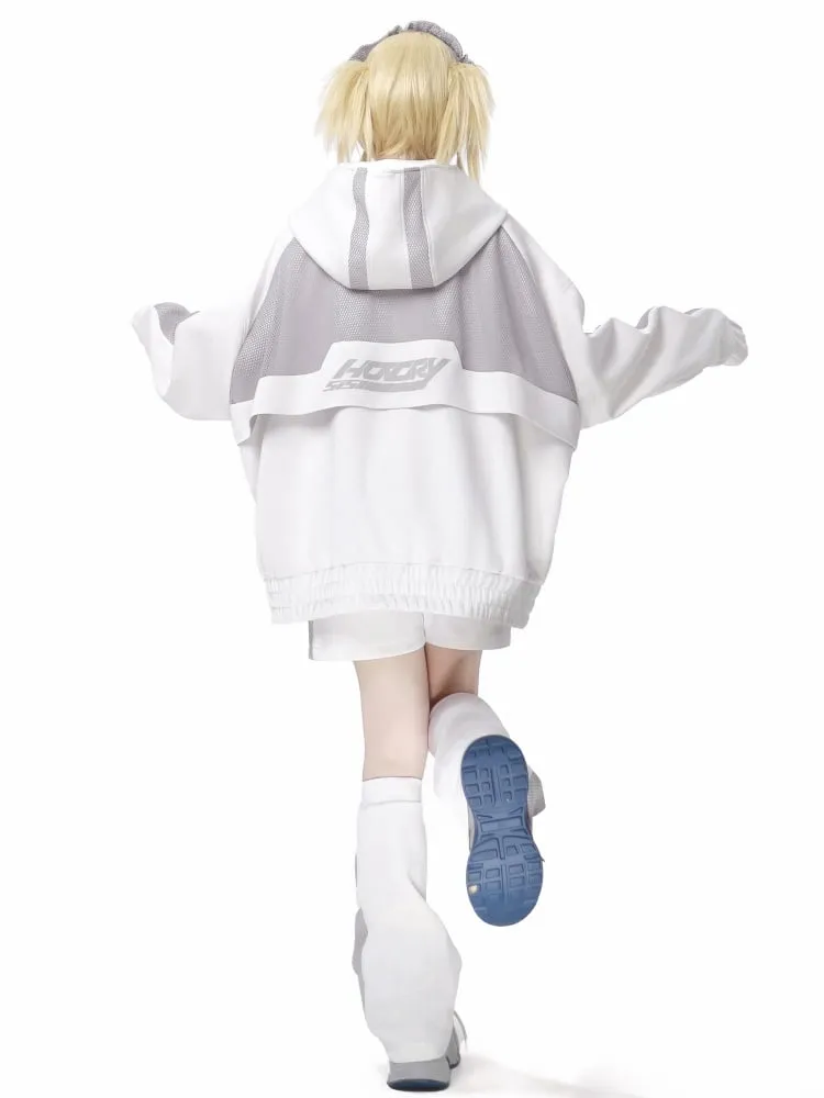 White and Gray Sport Shorts