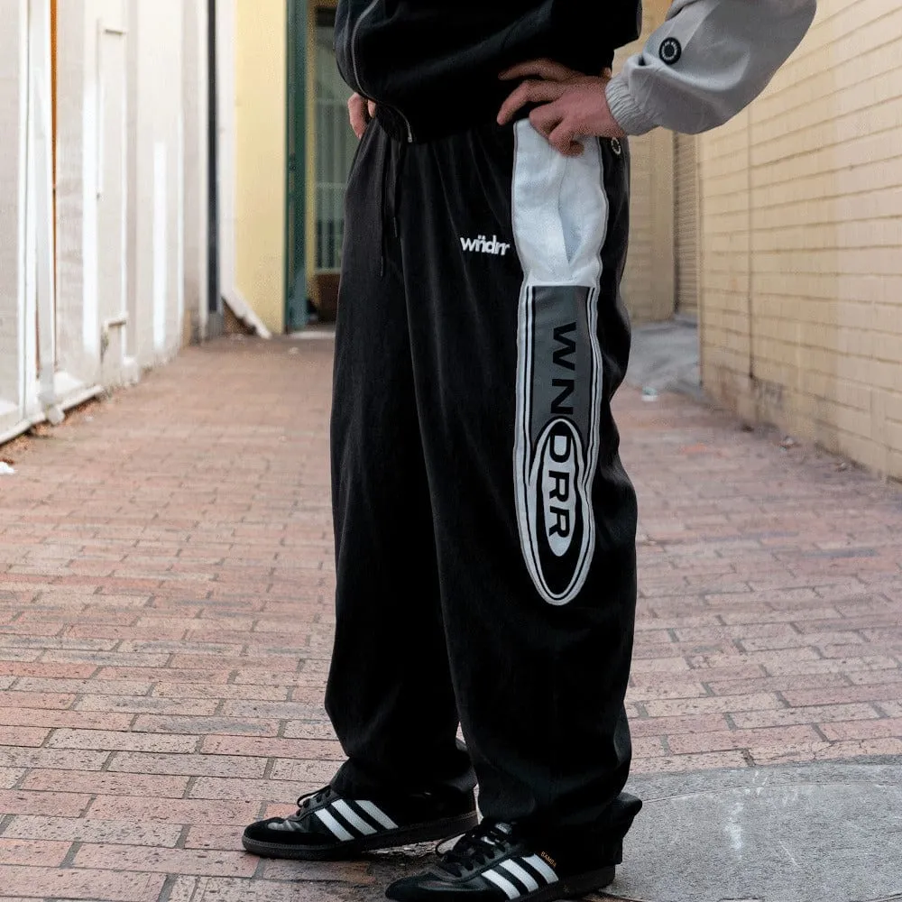 WNDRR Station Sport Trackpant - Black / Grey